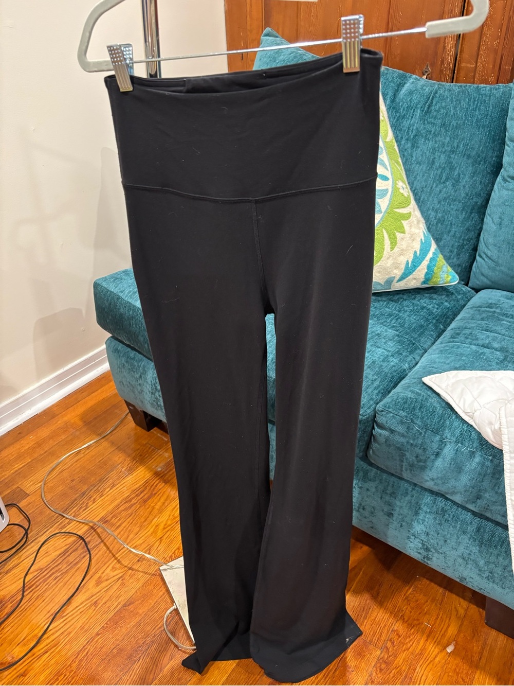 lululemon athletica Black High-Rise Wide-Leg Yoga Pants